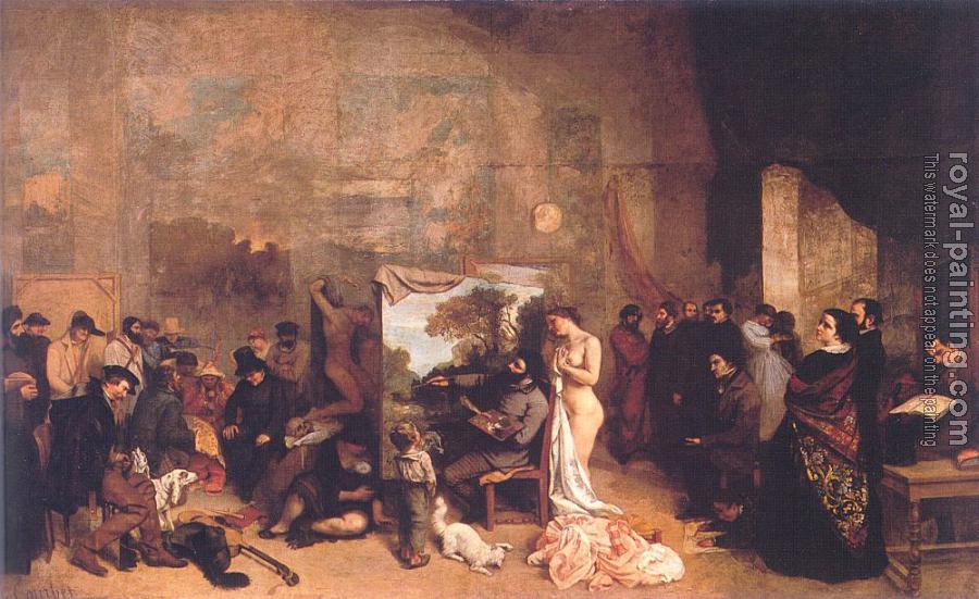 Gustave Courbet : The Artist's Studio (A True Allegory Concerning Seven Years of My Artistic Life)